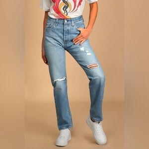 501 Levi’s jeans distressed size 24